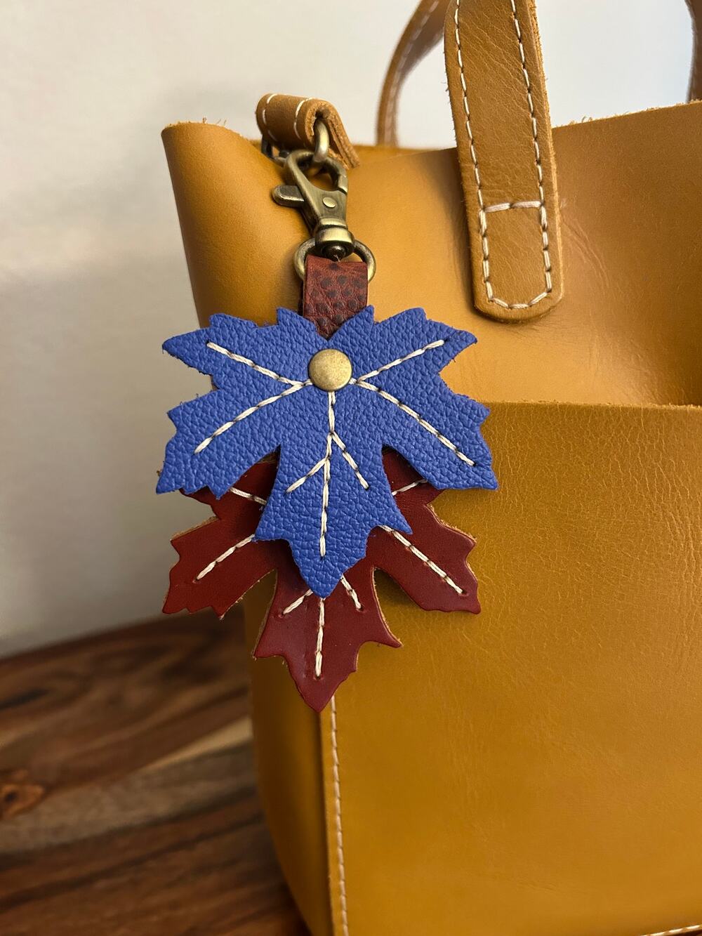 Portland Leather Maple Leaf Bag Charm NEW! 2026 PLG Bag Charm